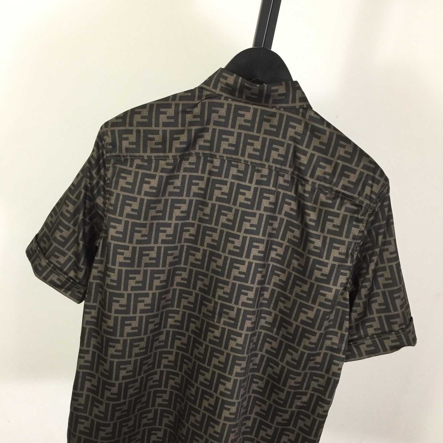 Fendi Brown Silk Shirt - DopestKickz