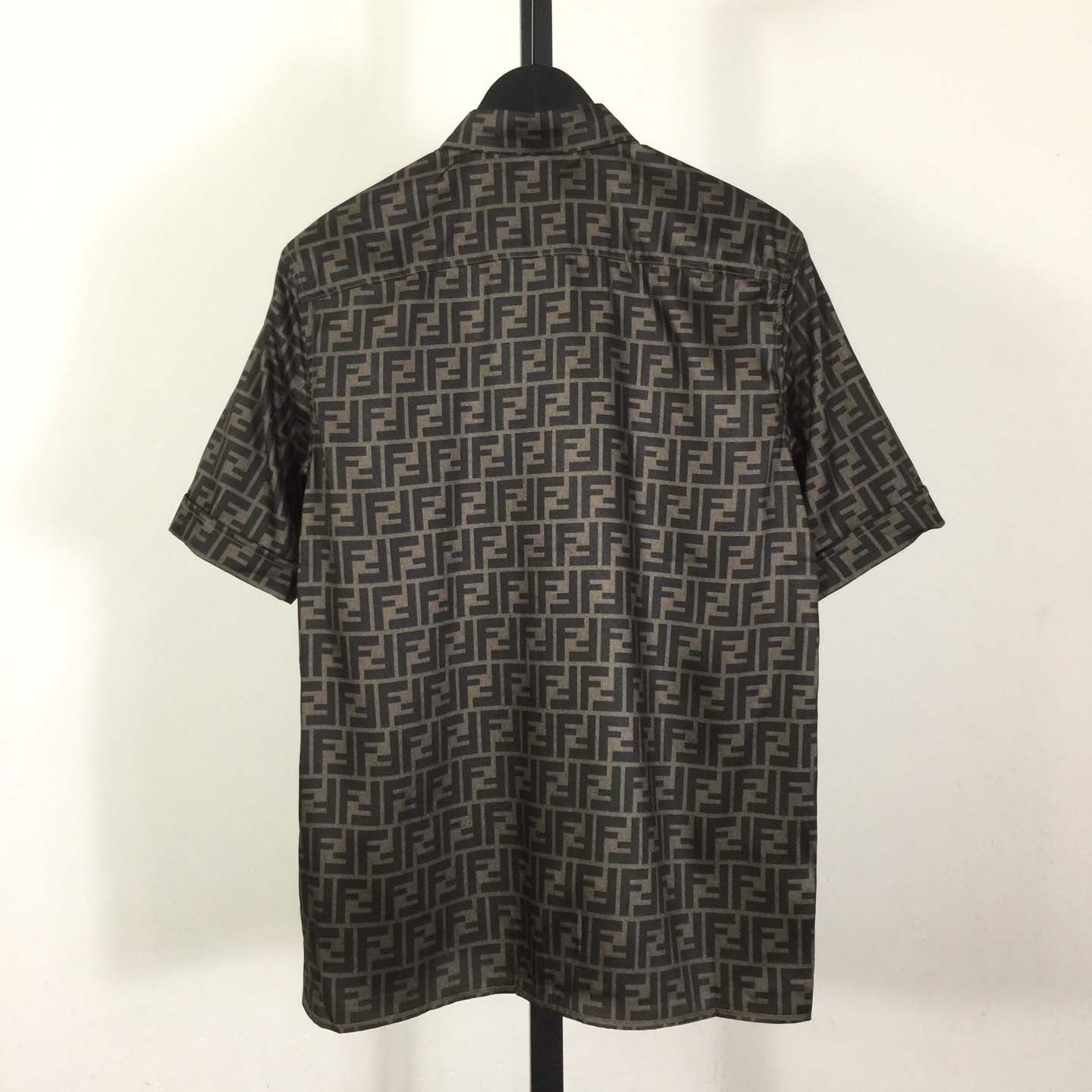 Fendi Brown Silk Shirt - DopestKickz