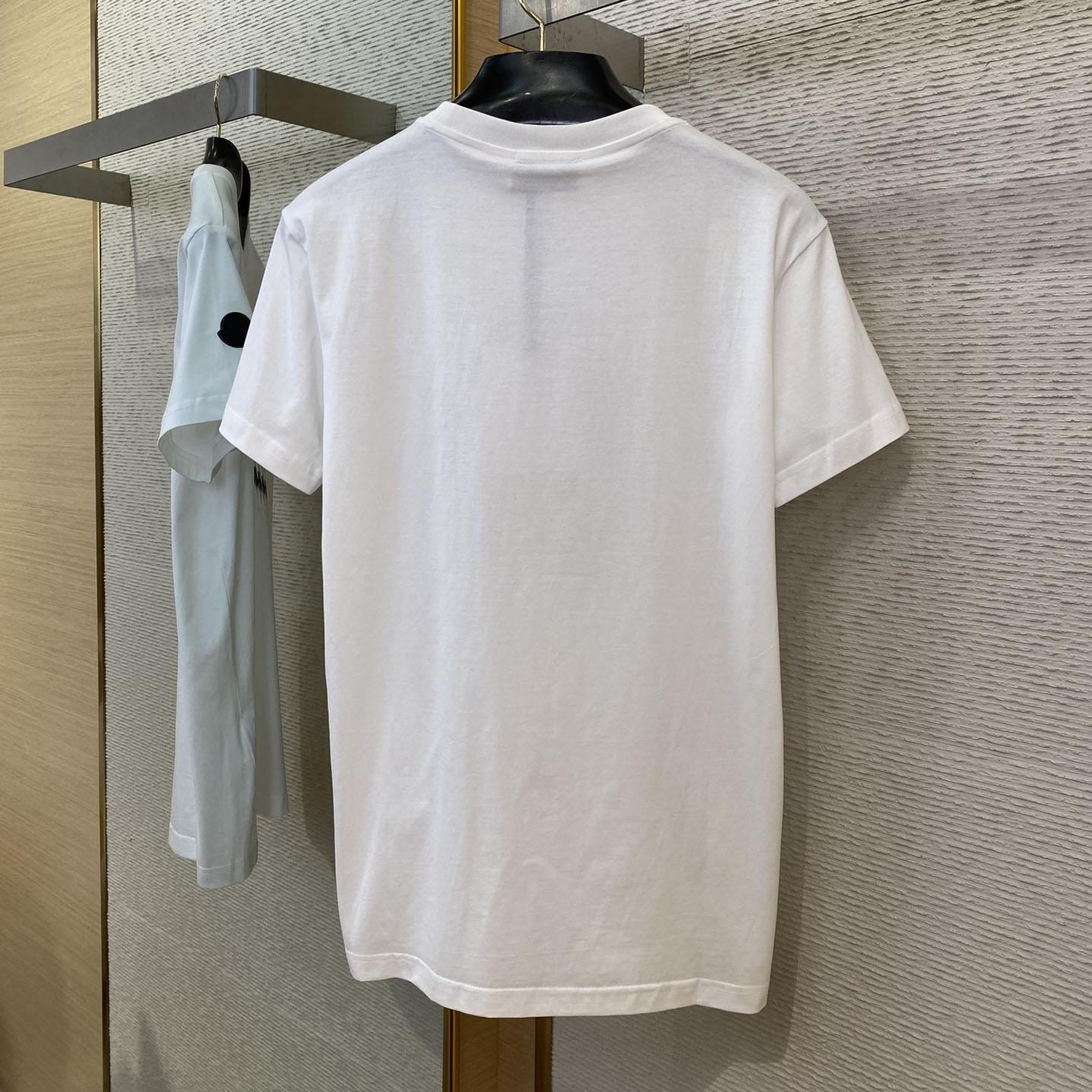 Moncler Blurred Logo Cotton T-shirt - DopestKickz