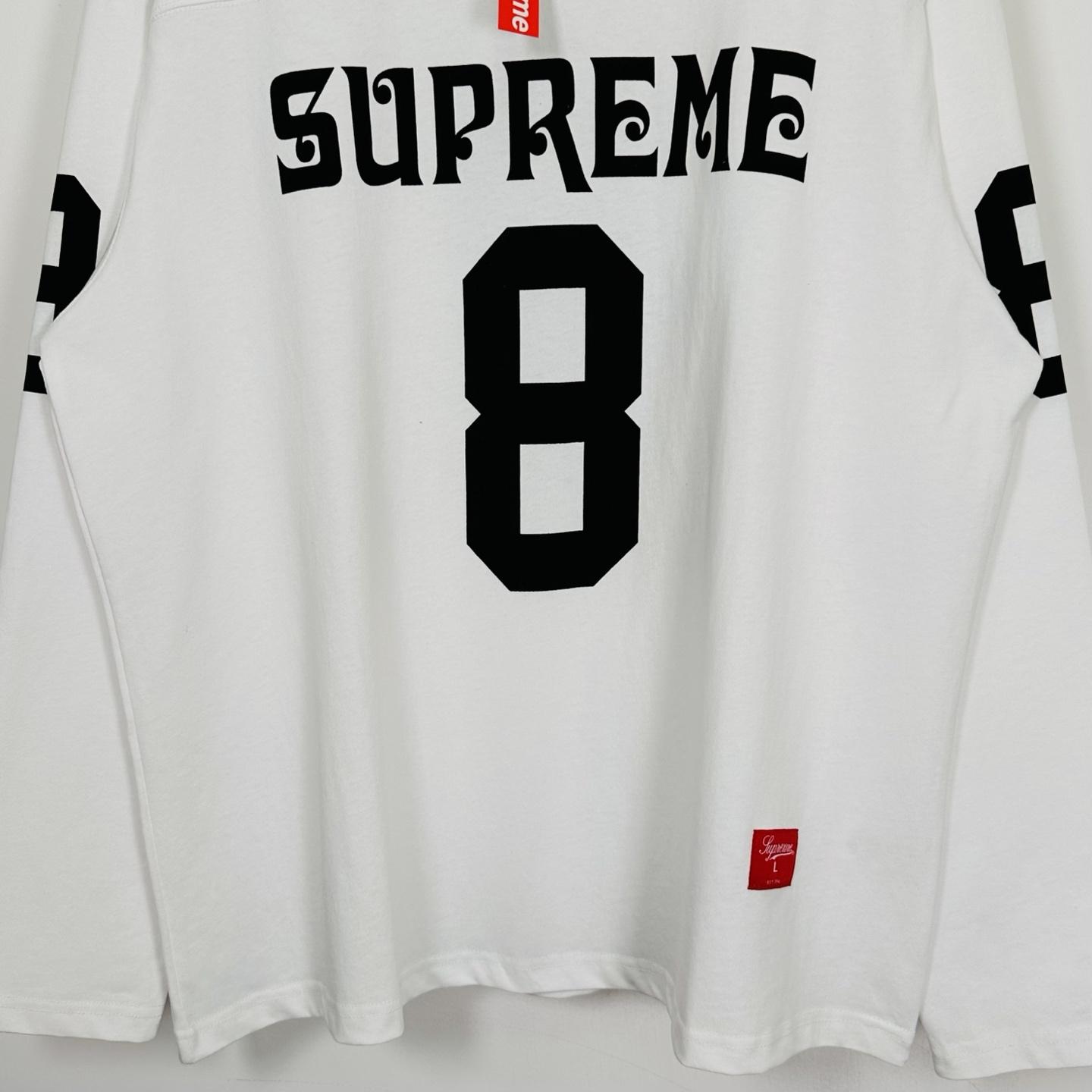 Supreme Affiliated L/S Football Top White - DopestKickz
