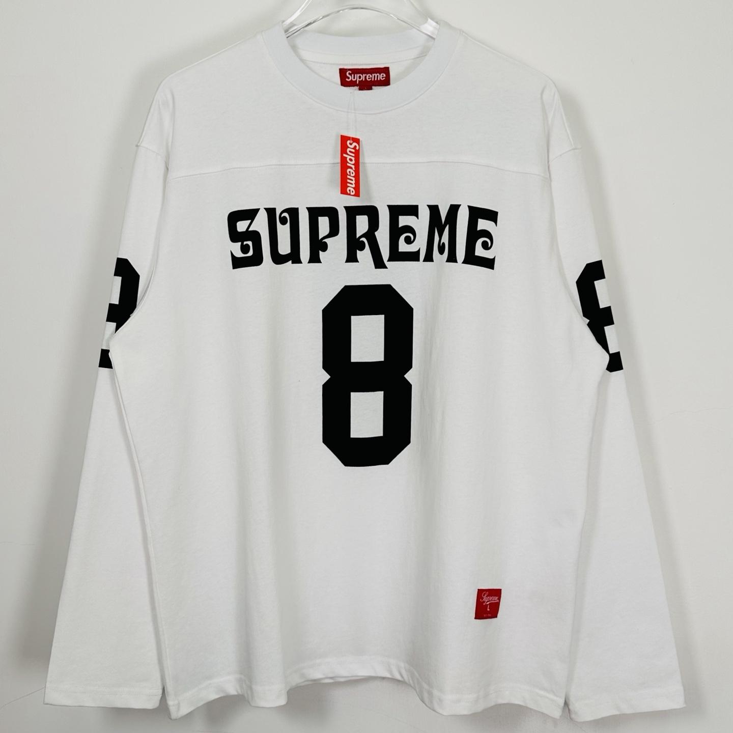 Supreme Affiliated L/S Football Top White - DopestKickz