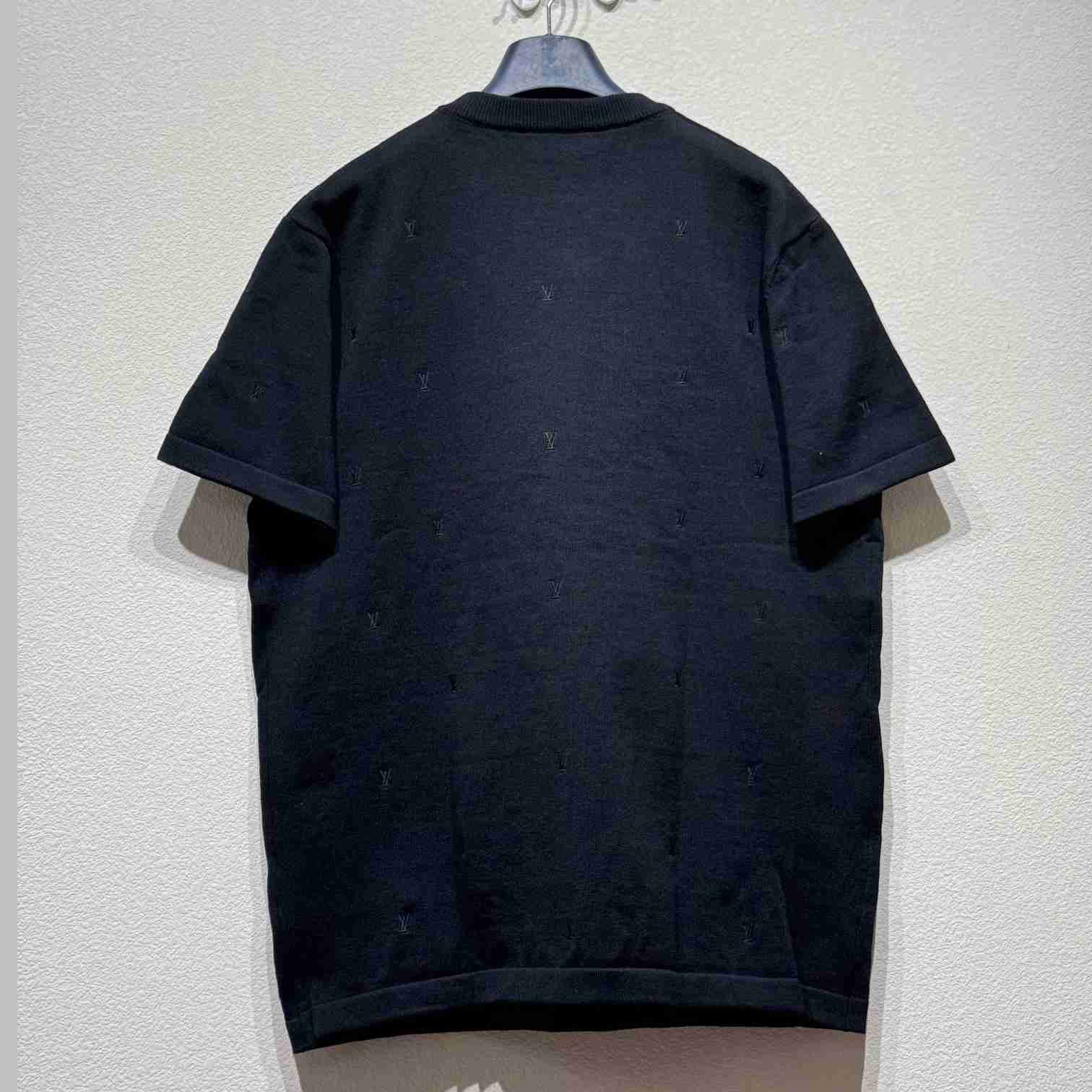 Louis Vuitton LV Blason Embroidered Short-Sleeved Crewneck   1AHVPR - DopestKickz