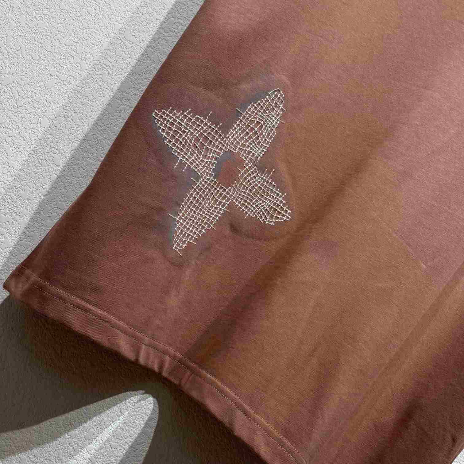 Louis Vuitton Short-Sleeved Cotton Crewneck    - DopestKickz