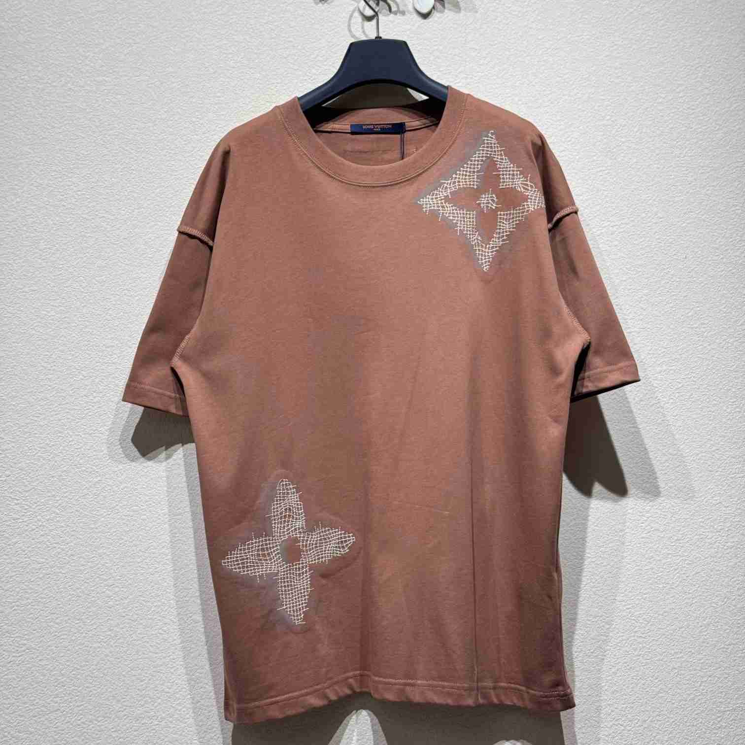 Louis Vuitton Short-Sleeved Cotton Crewneck    - DopestKickz