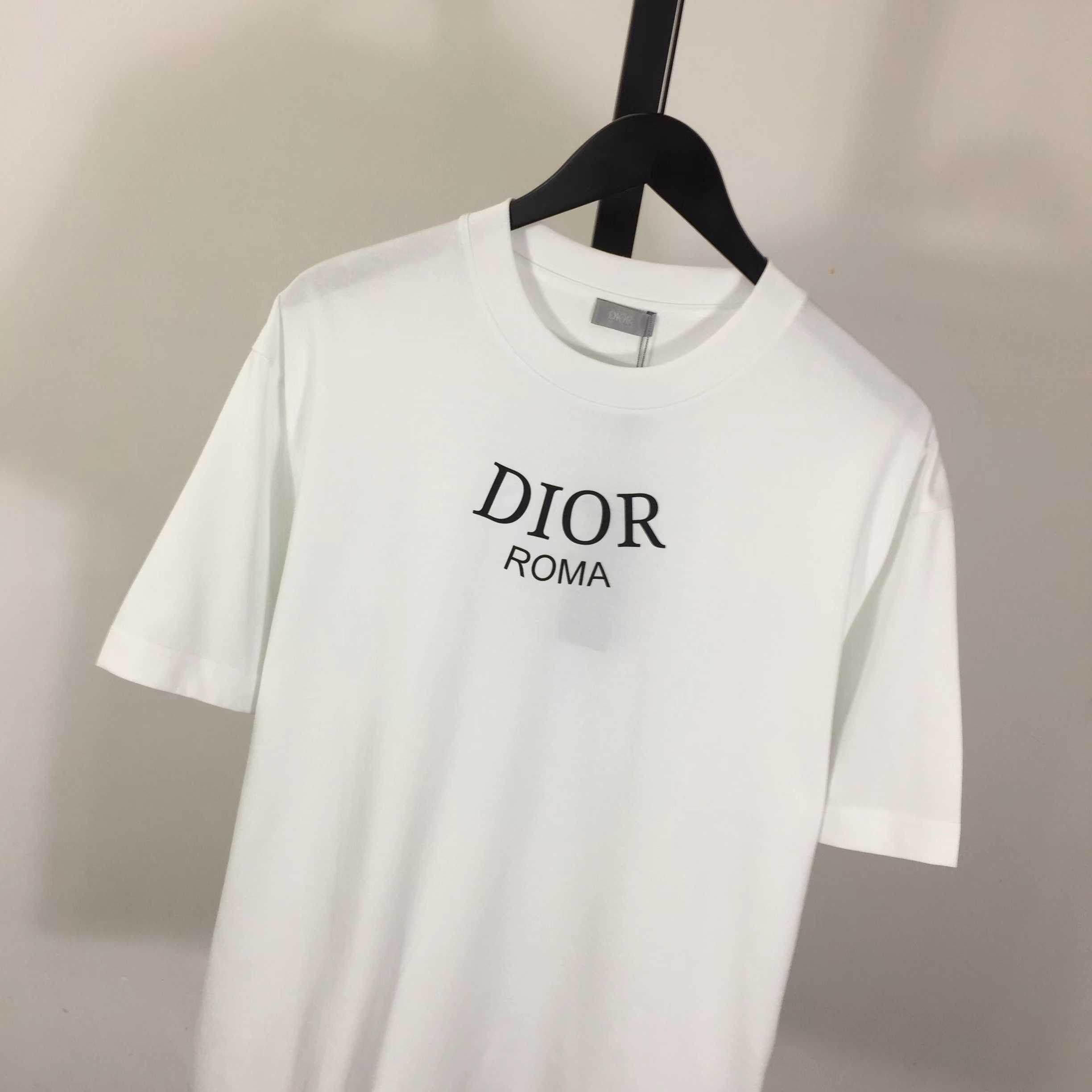 Dior Logo Cotton T-Shirt  - DopestKickz