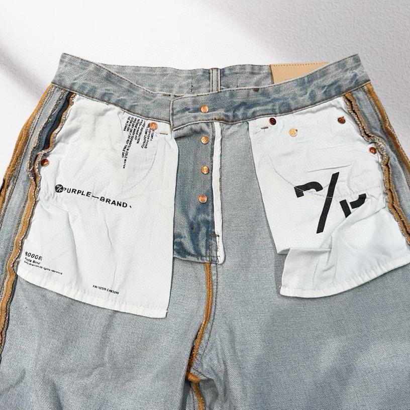 Purple-Brand Denim Shorts    6050 - DopestKickz