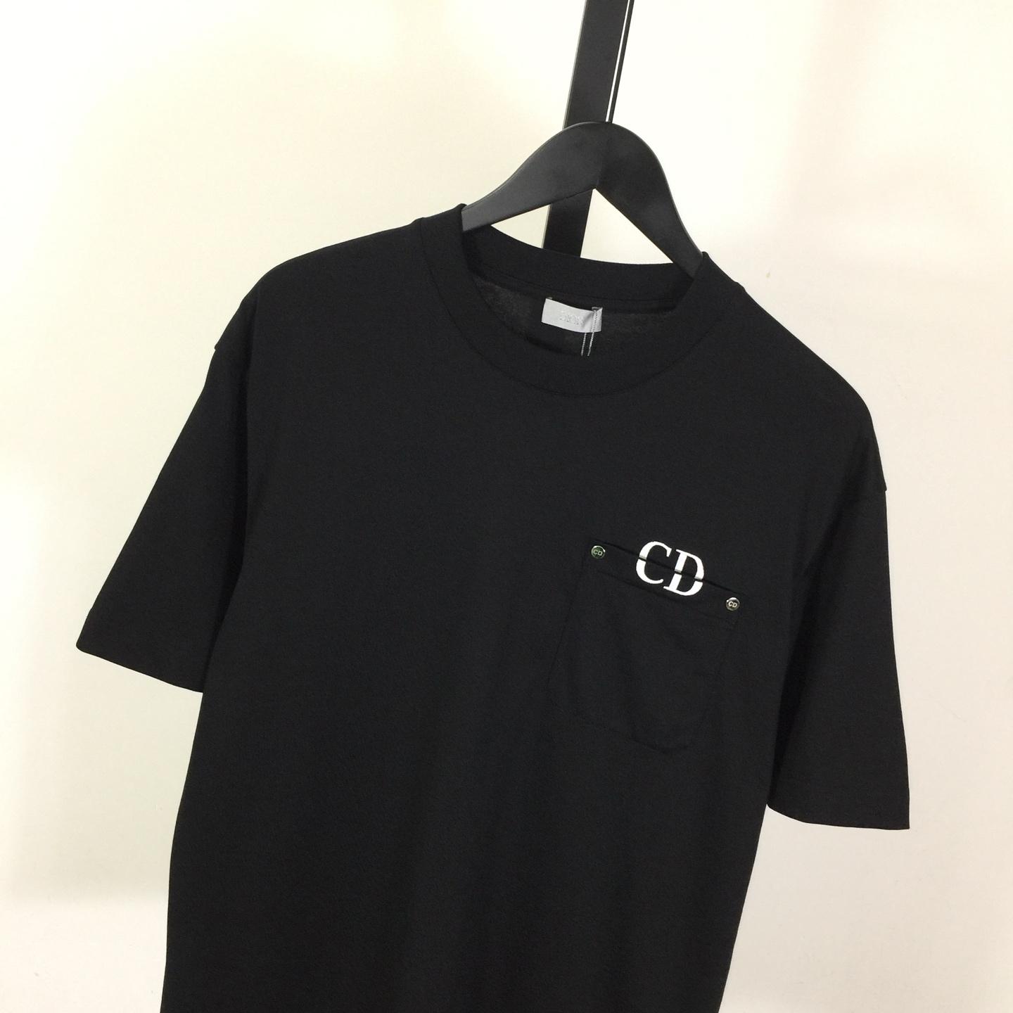 Dior Logo Cotton T-Shirt  - DopestKickz