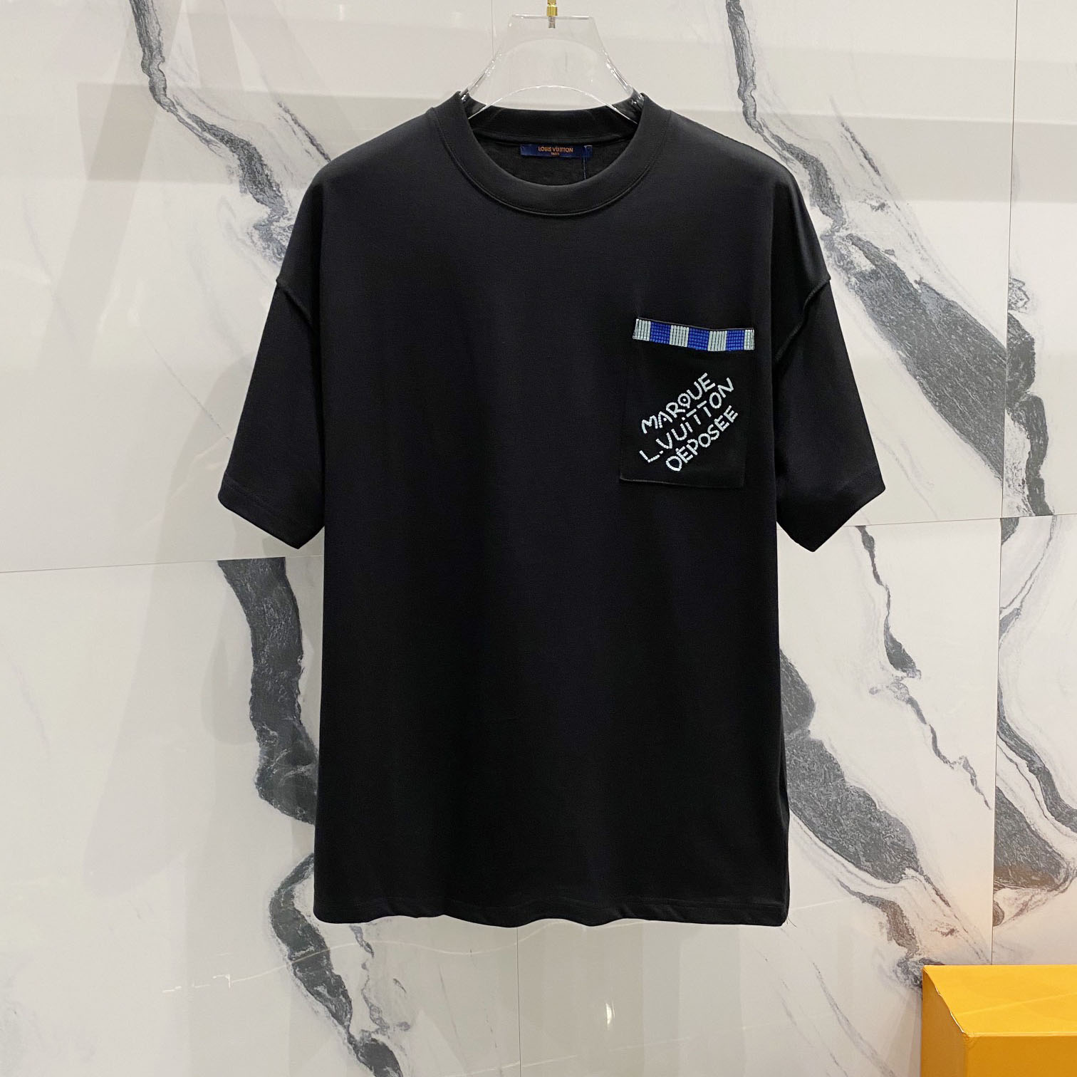 Louis Vuitton Embellished Short-Sleeved Cotton Crewneck   1AFRJG - DopestKickz