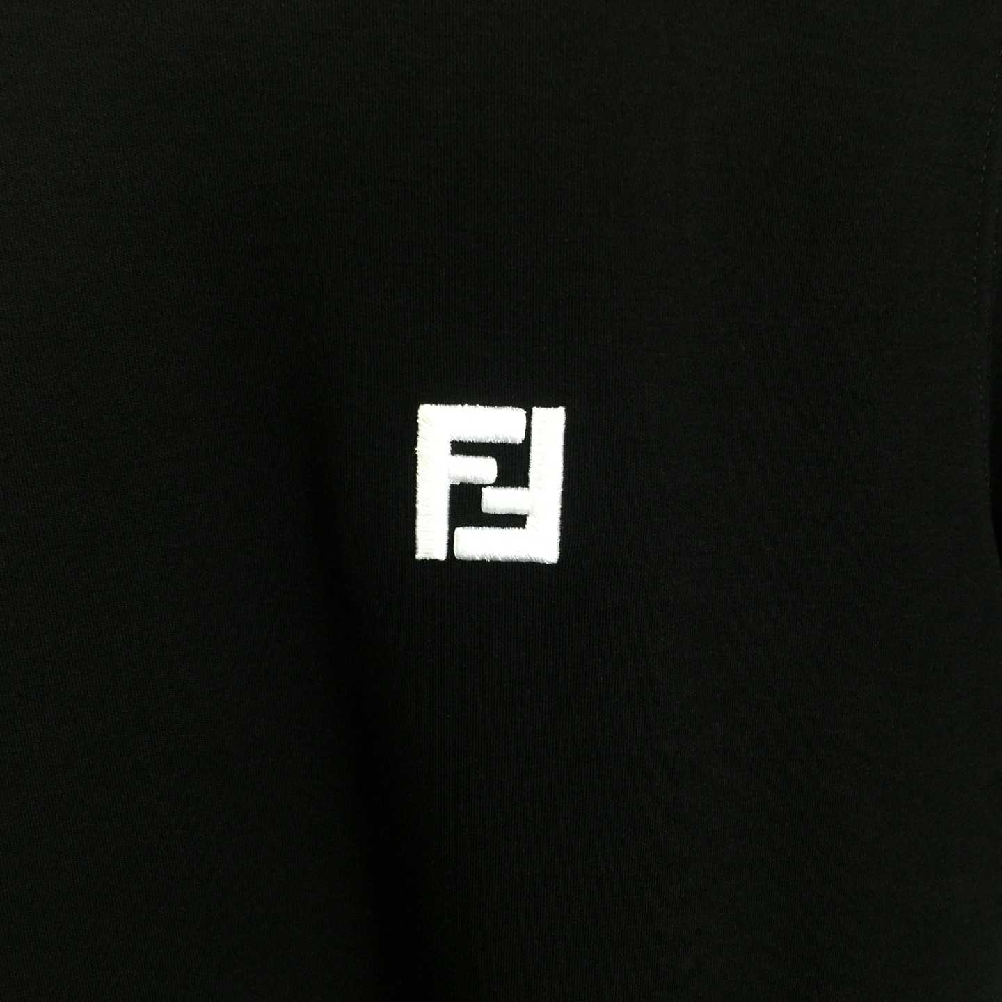 Fendi Cotton Jersey T-shirt With Embroidery - DopestKickz