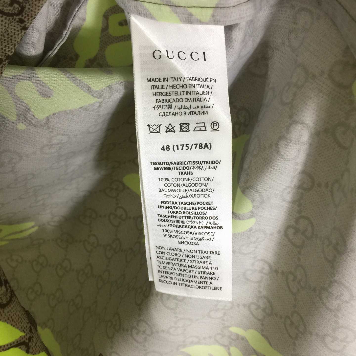 Gucci Printed Cotton Poplin Bowling Shirt - DopestKickz