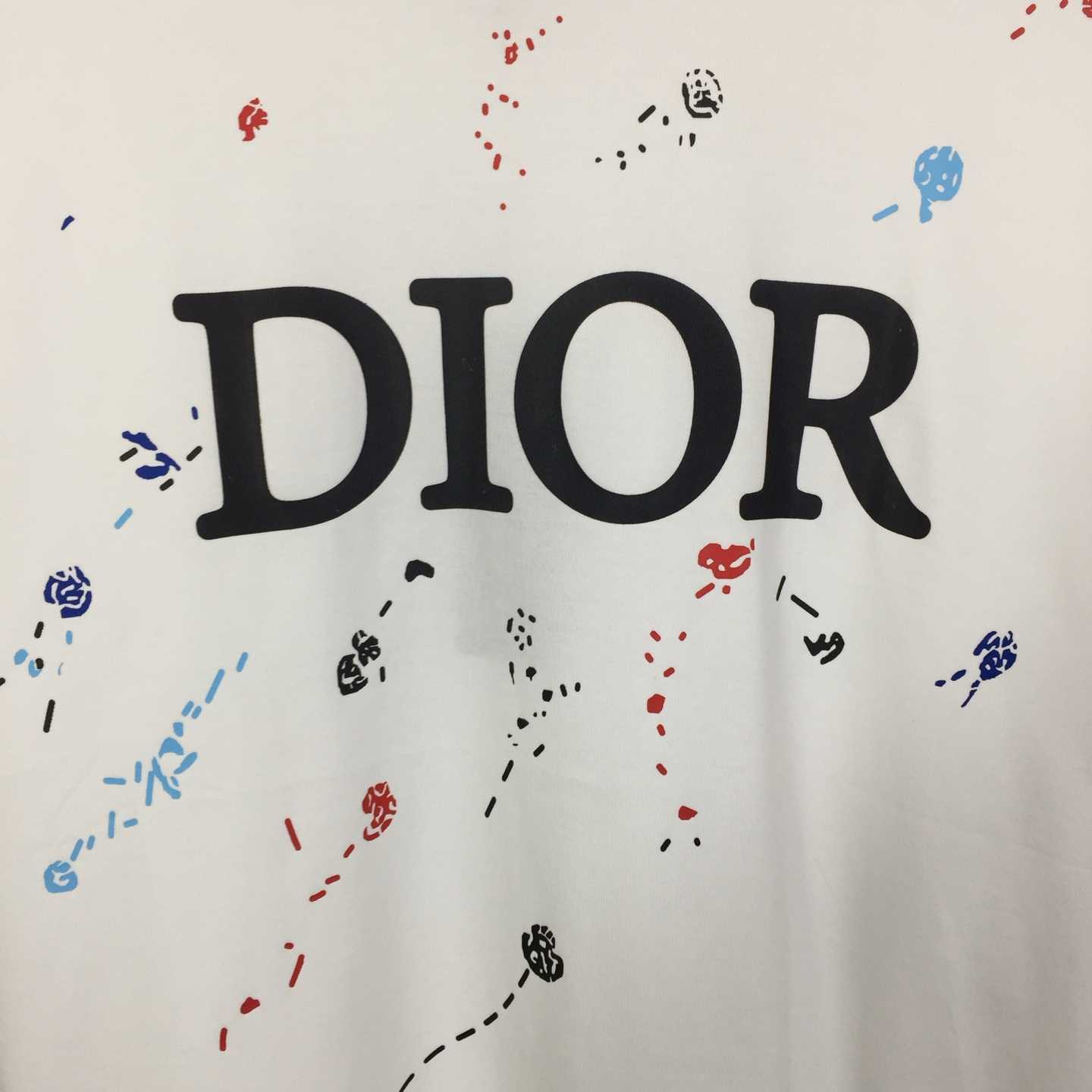 Dior Logo Cotton T-Shirt  - DopestKickz