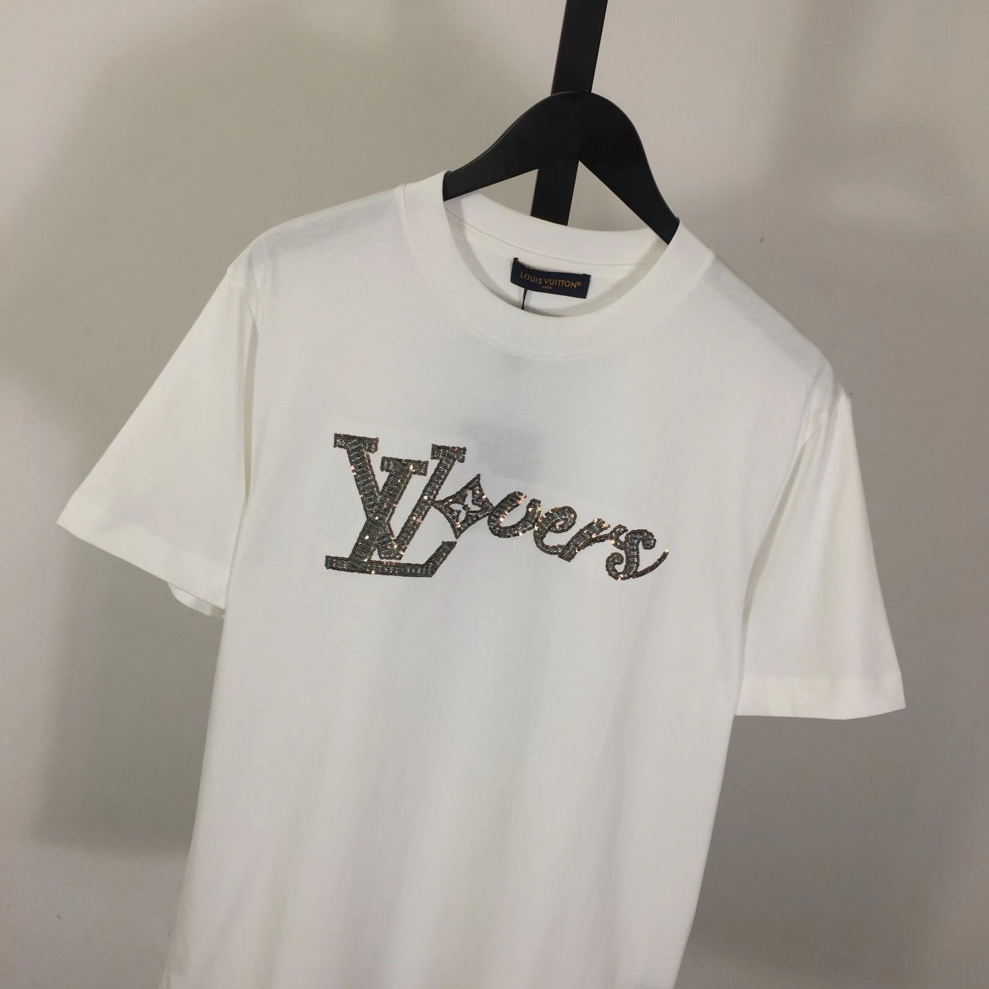 Louis Vuitton LV Vers Embellished Short-Sleeved T-Shirt   - DopestKickz