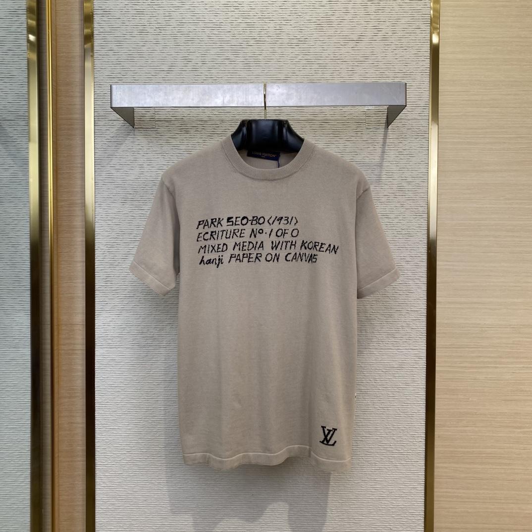 Louis Vuitton LV x Park Seo-Bo Short-Sleeved Cotton Crewneck  1AFXYL - DopestKickz