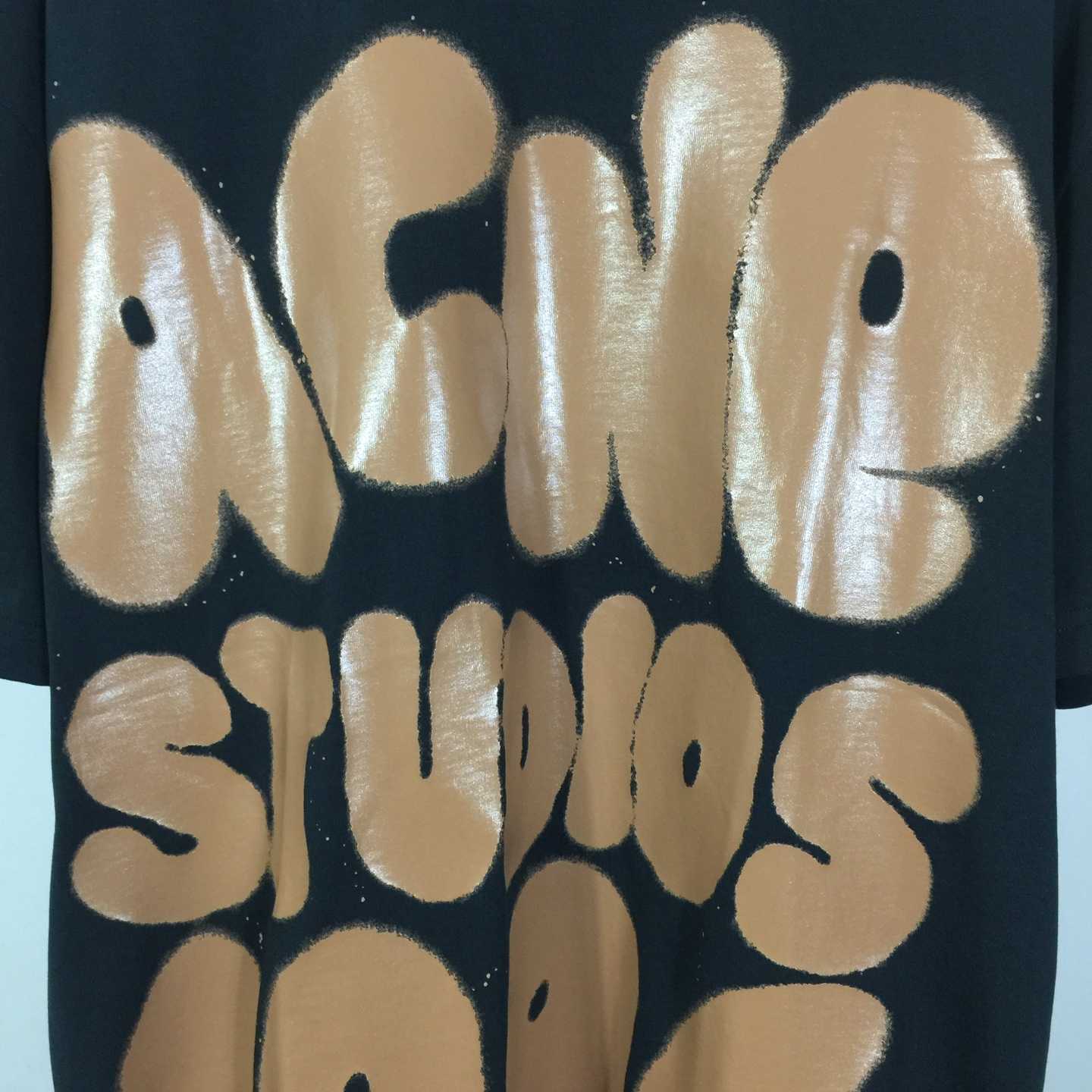 Acne Studios  T-shirt logo - Relaxed unisex fit - Black - DopestKickz