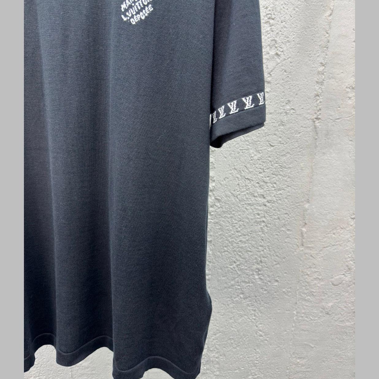 Louis Vuitton Short-Sleeved Cotton Crewneck  1AGKMG - DopestKickz