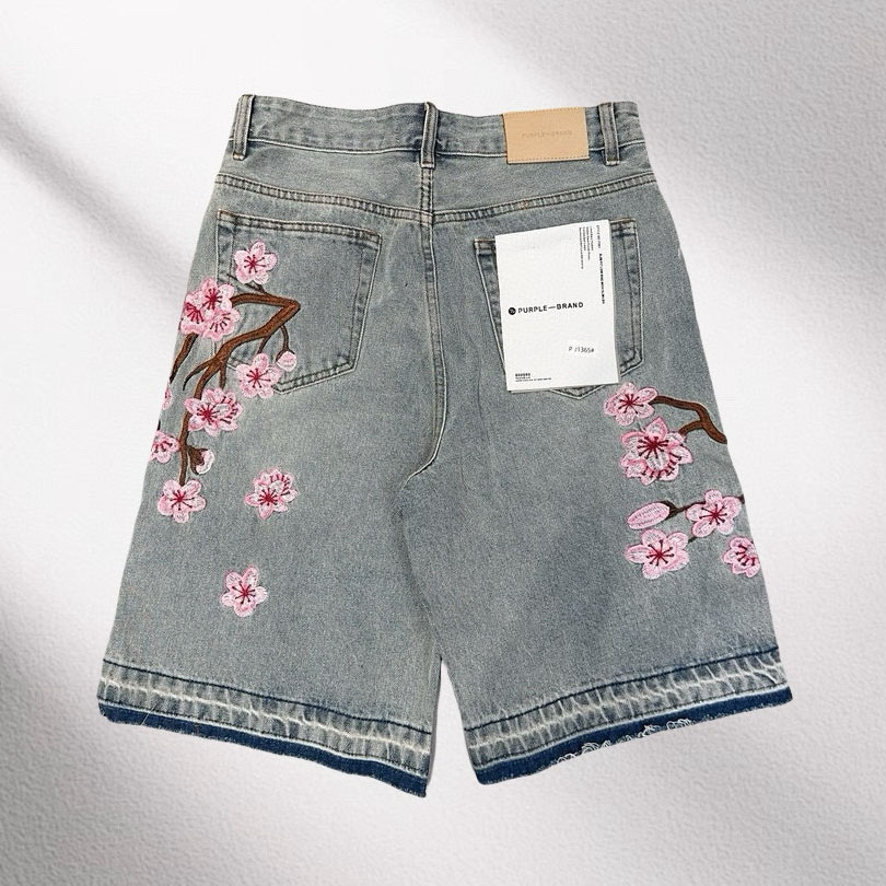 Purple-Brand Denim Shorts    1365 - DopestKickz