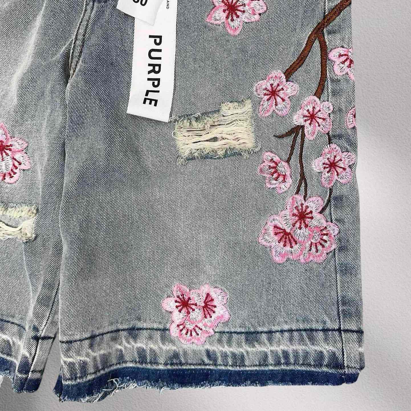Purple-Brand Denim Shorts    1365 - DopestKickz