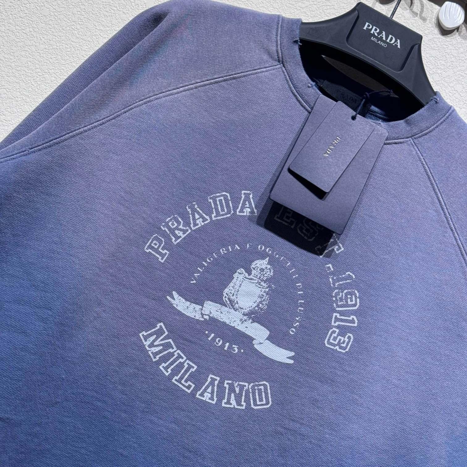 Prada Cotton Fleece Sweatshirt - DopestKickz