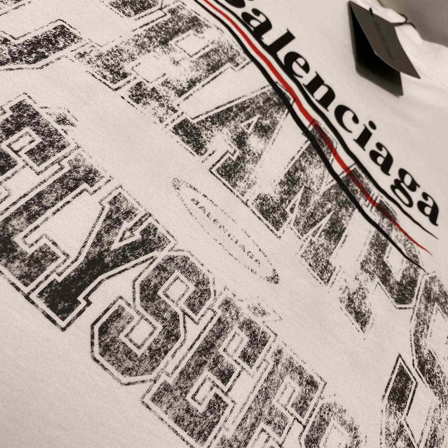 Balenciaga Overlayer Political Campaign T-Shirt Small Fit In White  - DopestKickz