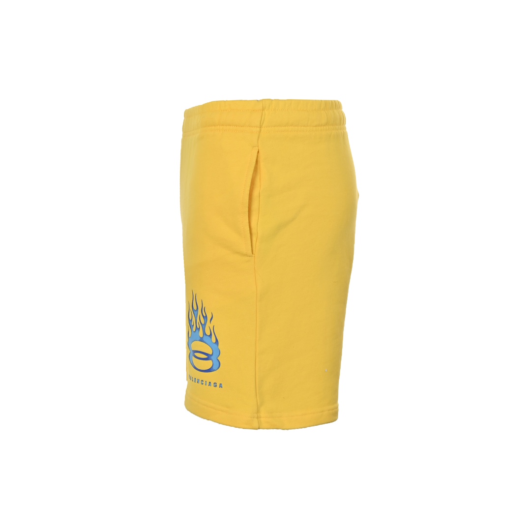 Balenciaga Sweat Shorts 'Faded Yellow' - DopestKickz