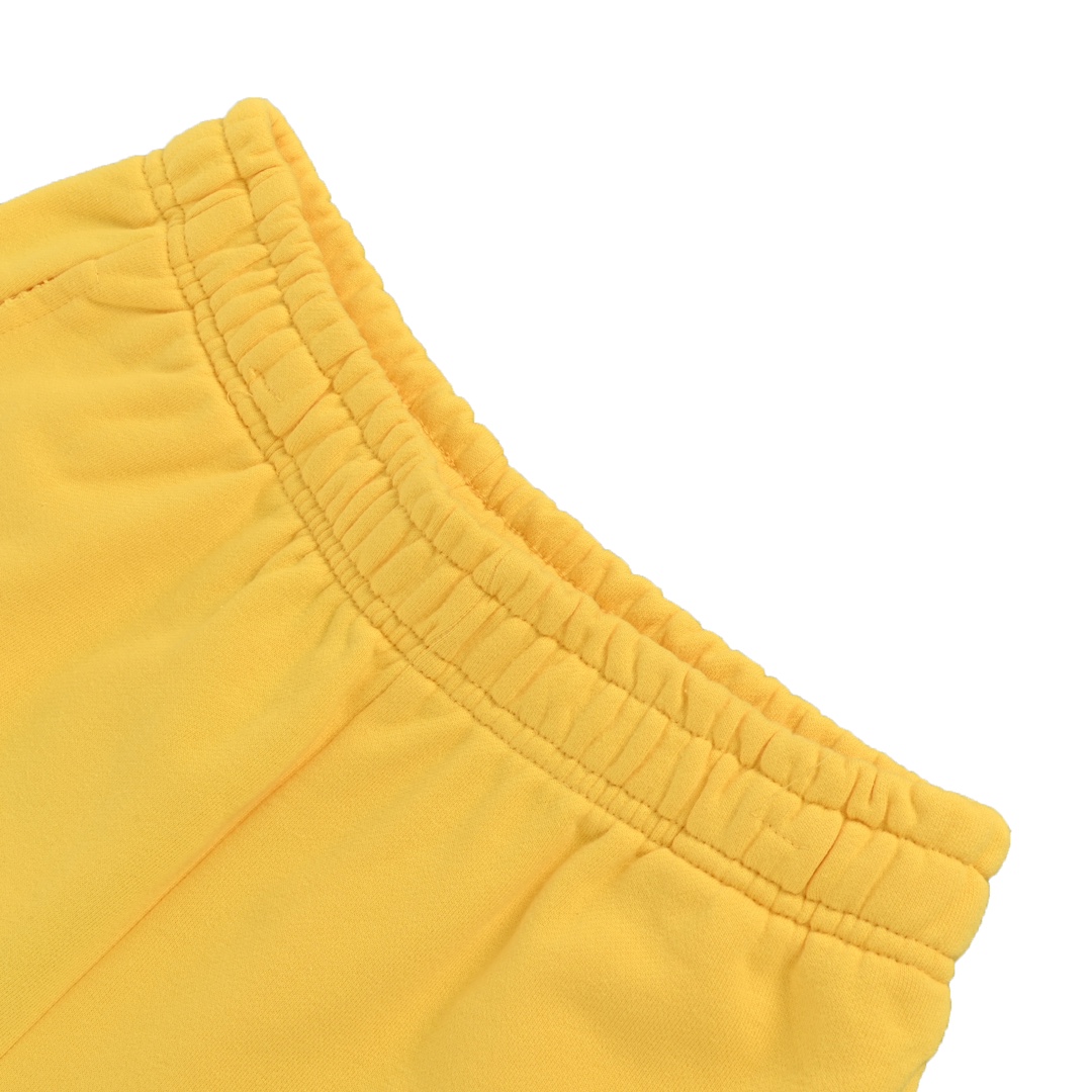 Balenciaga Sweat Shorts 'Faded Yellow' - DopestKickz