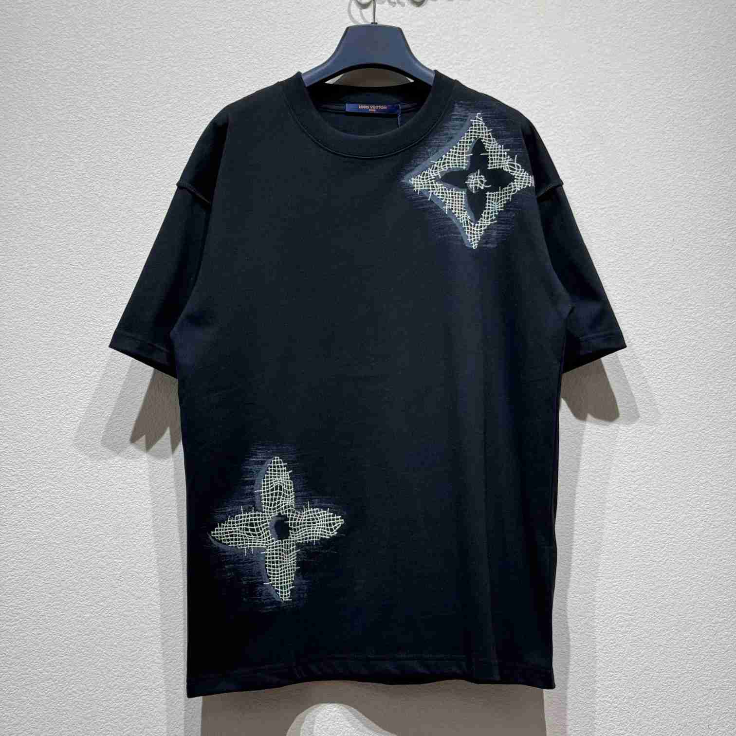 Louis Vuitton Short-Sleeved Cotton Crewneck    - DopestKickz
