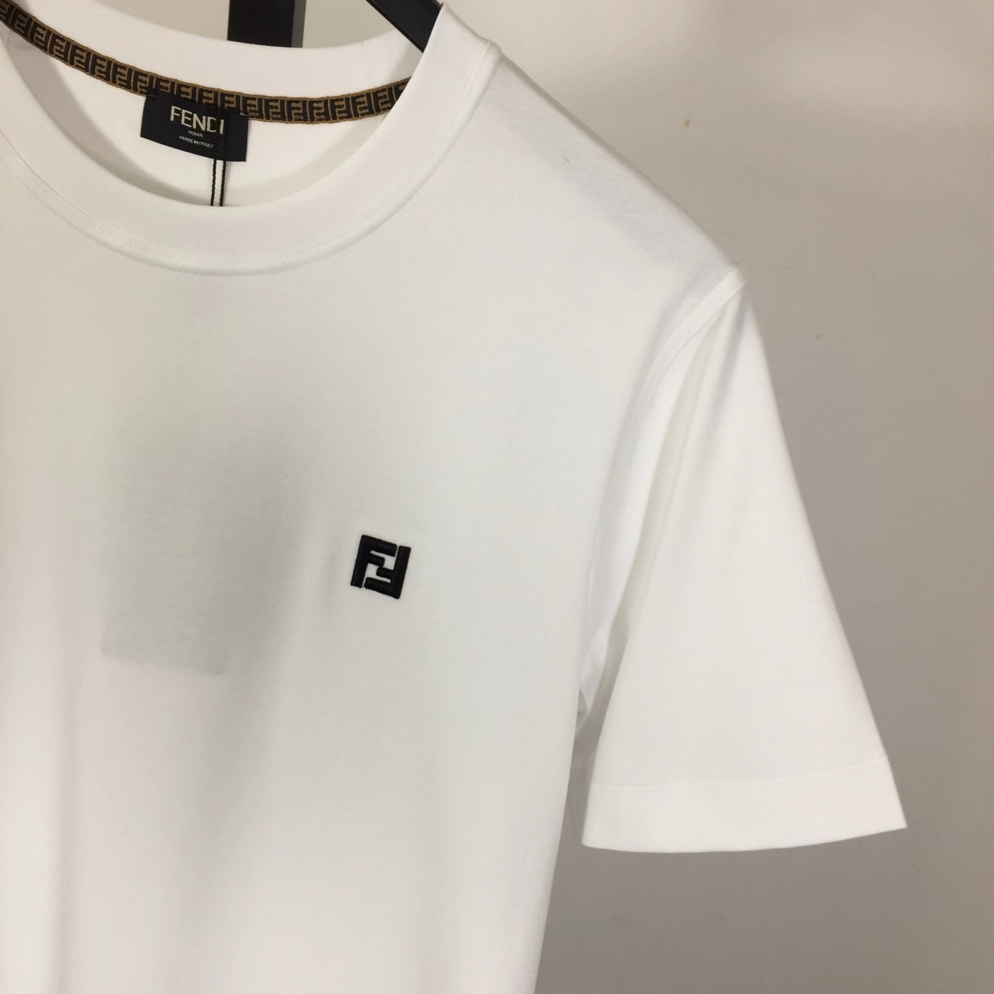 Fendi Cotton Jersey T-shirt With Embroidery - DopestKickz