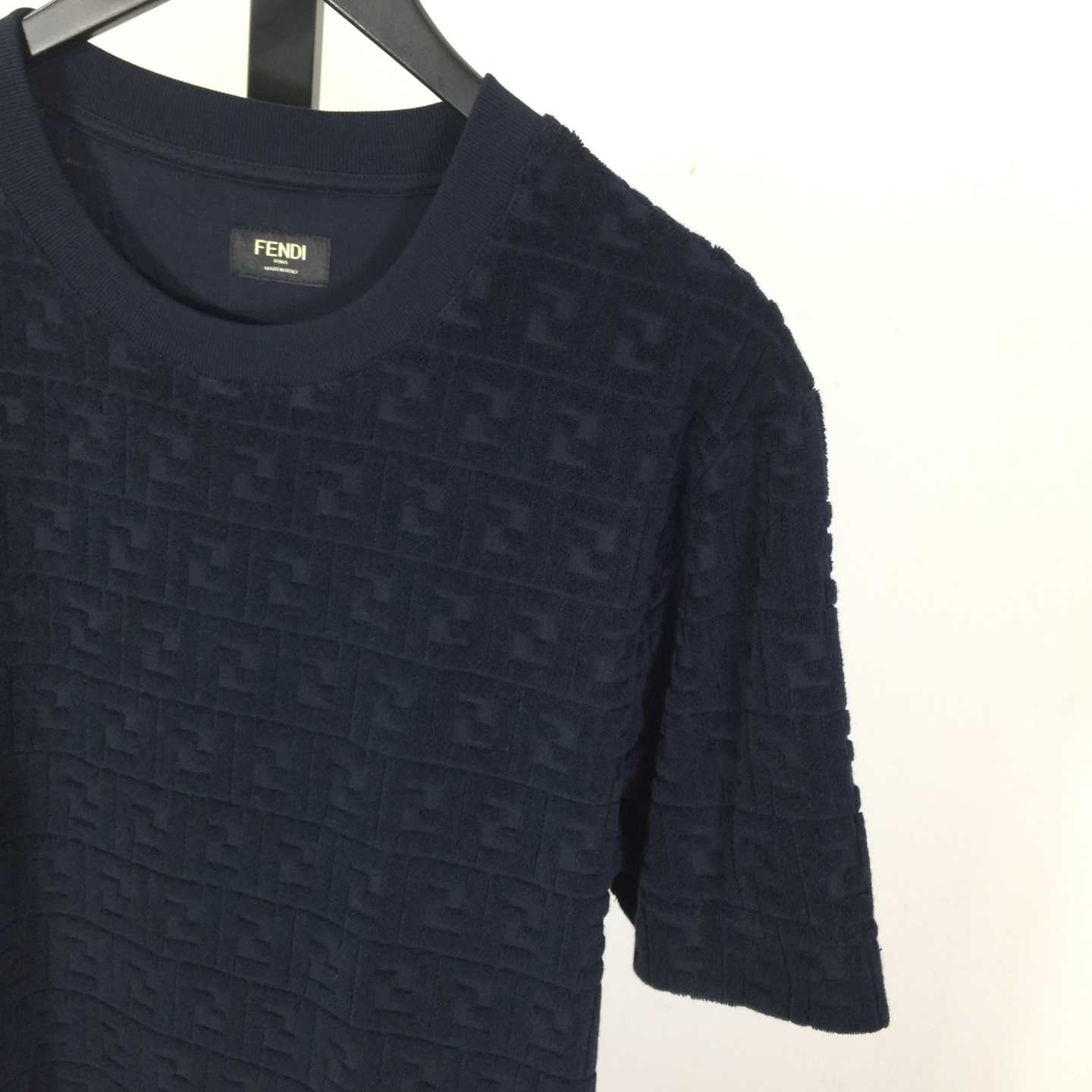 Fendi Blue FF Piqué T-shirt - DopestKickz