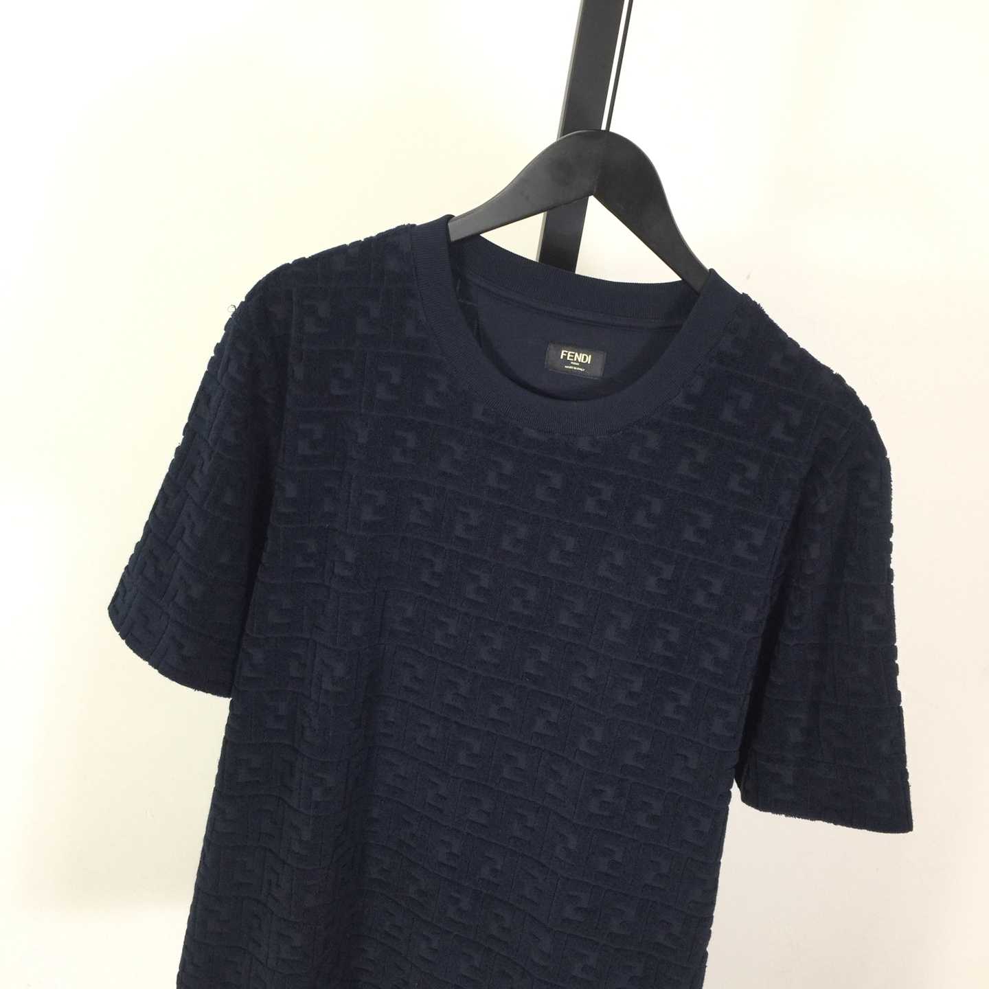 Fendi Blue FF Piqué T-shirt - DopestKickz