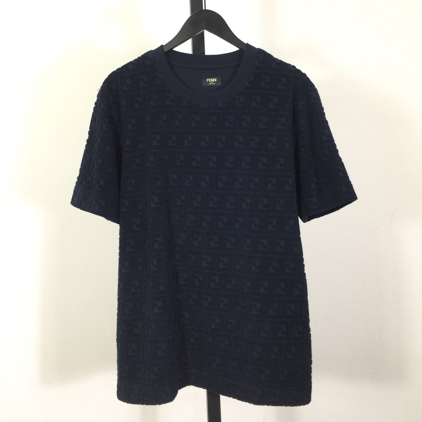 Fendi Blue FF Piqué T-shirt - DopestKickz