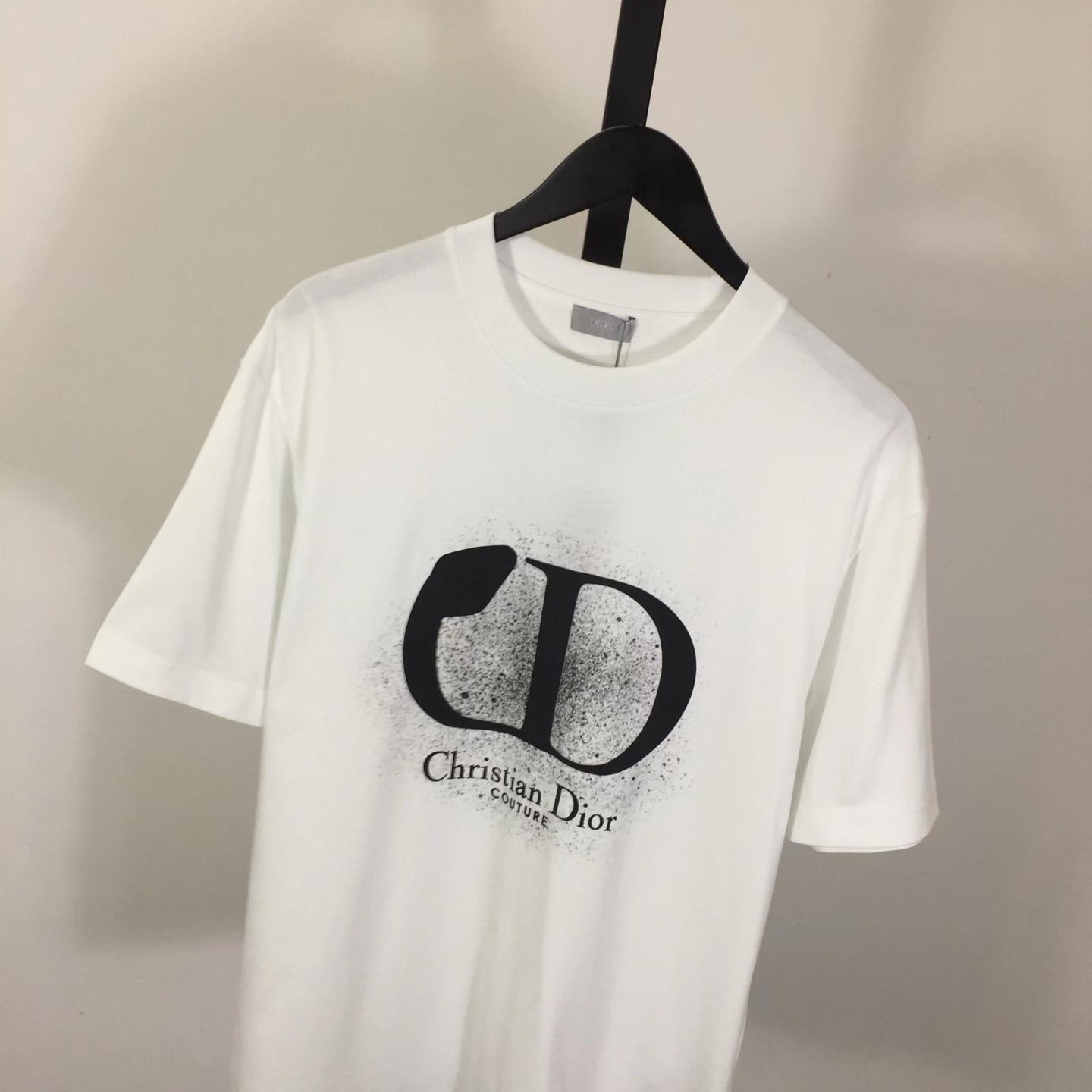 Dior Logo Cotton T-Shirt  - DopestKickz
