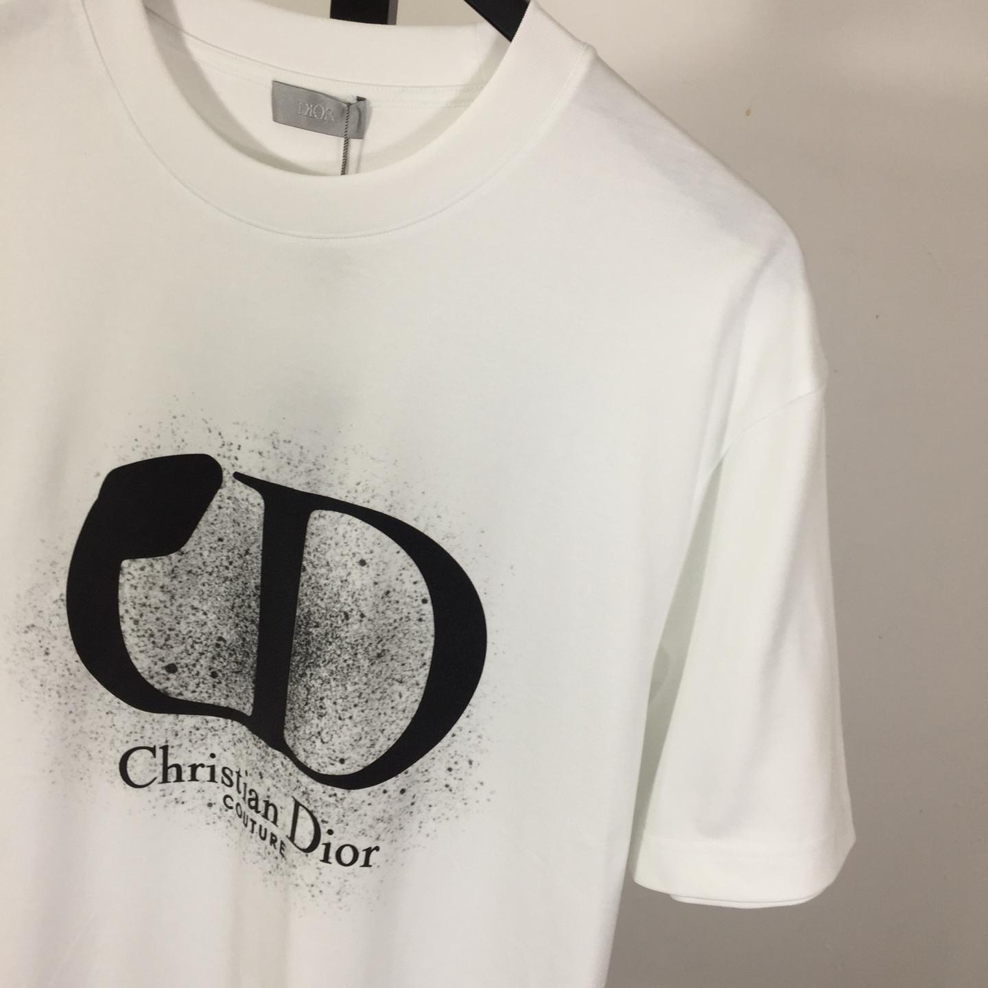 Dior Logo Cotton T-Shirt  - DopestKickz