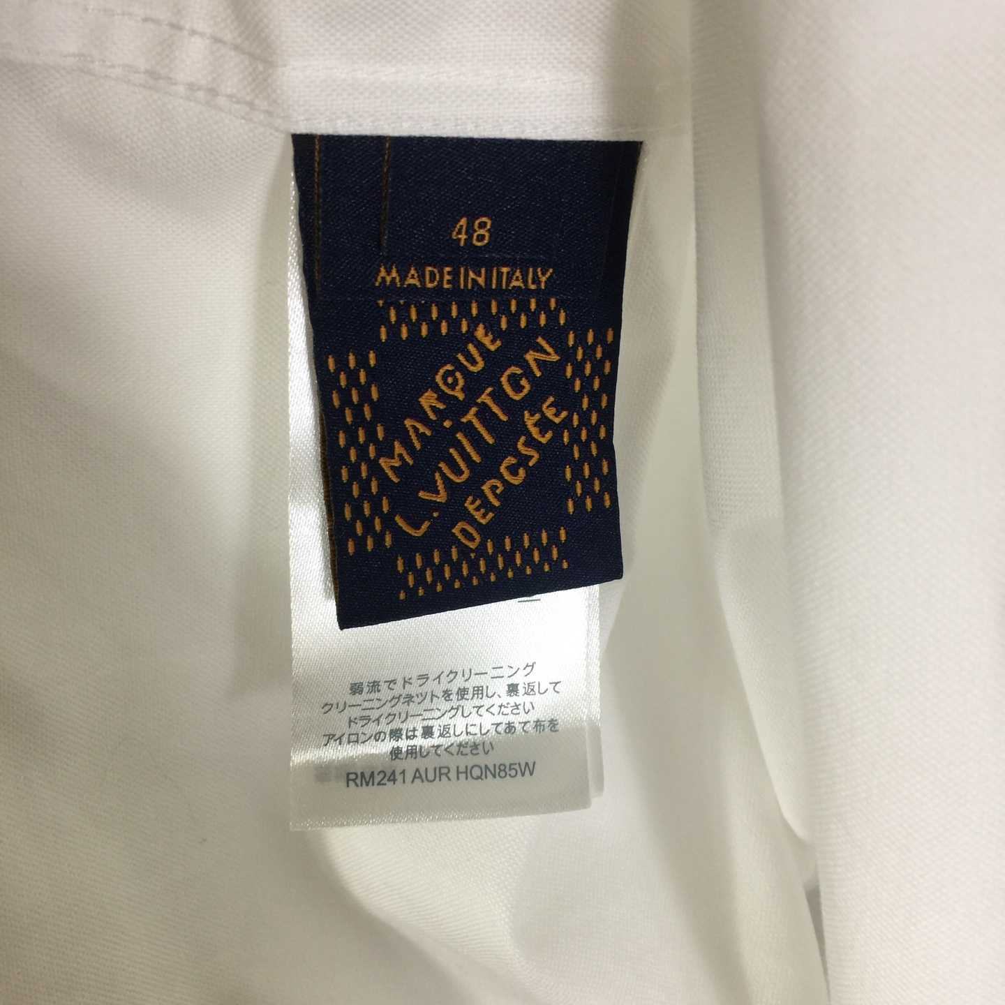 Louis Vuitton Embellished Long-Sleeved Cotton Shirt  1AGTQ5  - DopestKickz