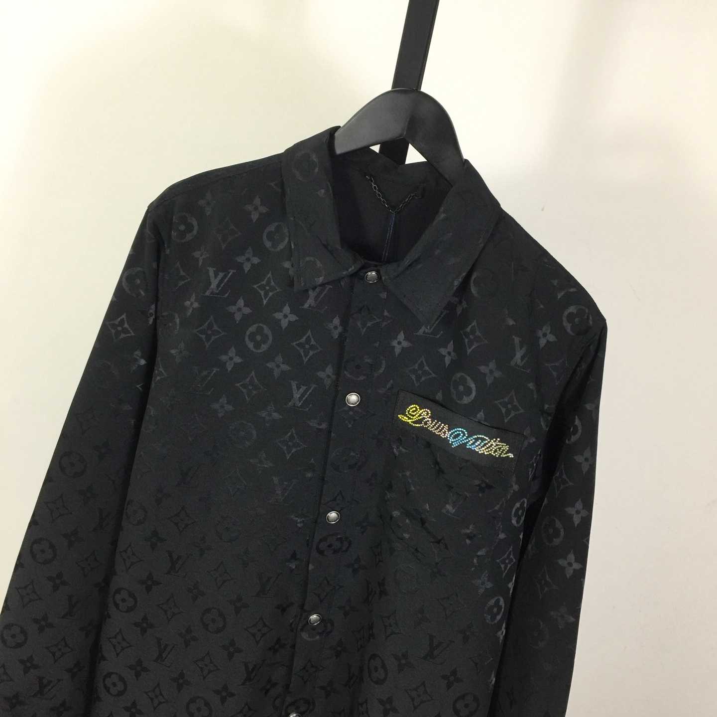 Louis Vuitton Monogram Moire Jacquard Silk Overshirt  1AGTGQ - DopestKickz