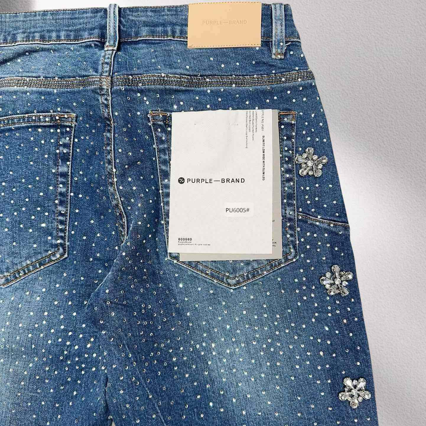 Purple-Brand Denim Shorts    6005 - DopestKickz