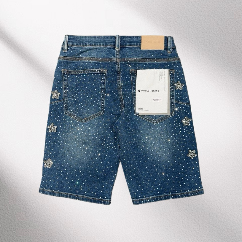 Purple-Brand Denim Shorts    6005 - DopestKickz
