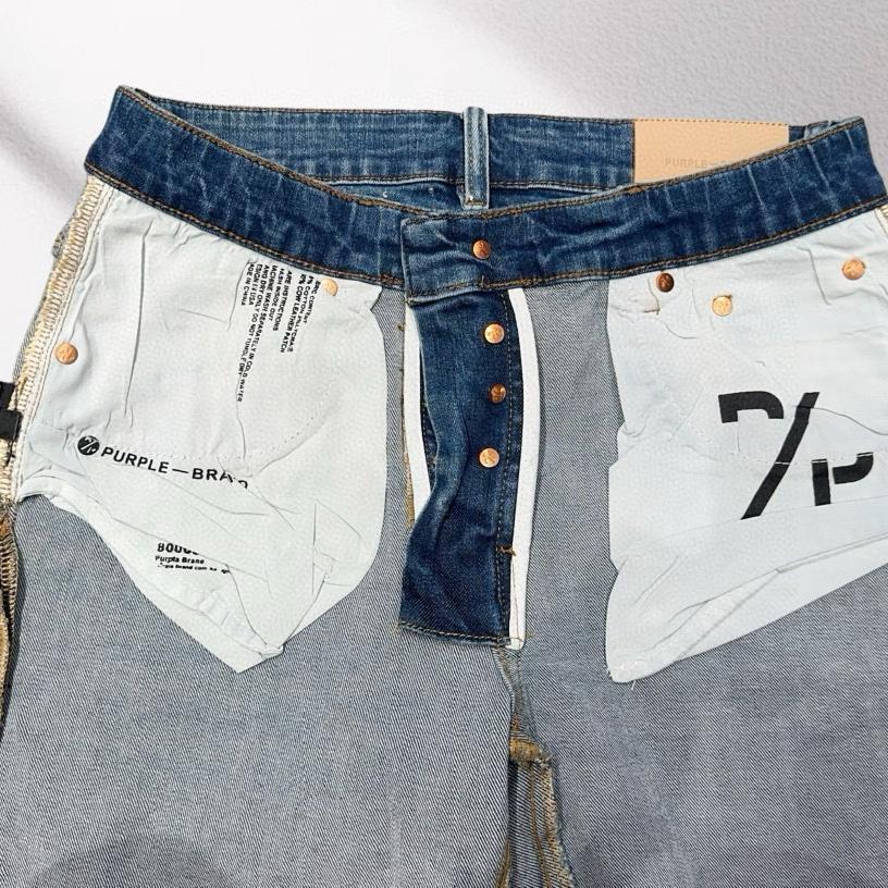 Purple-Brand Denim Shorts    6005 - DopestKickz
