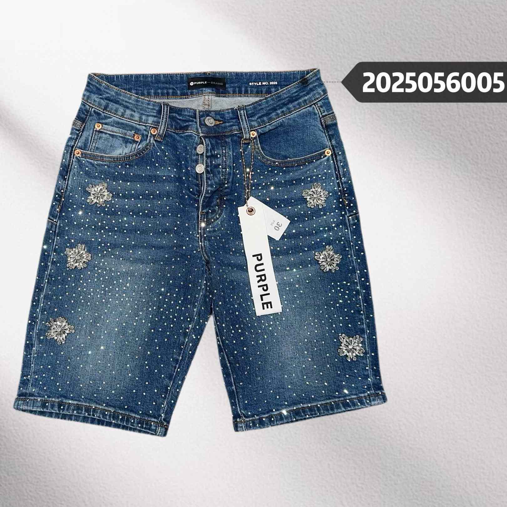 Purple-Brand Denim Shorts    6005 - DopestKickz