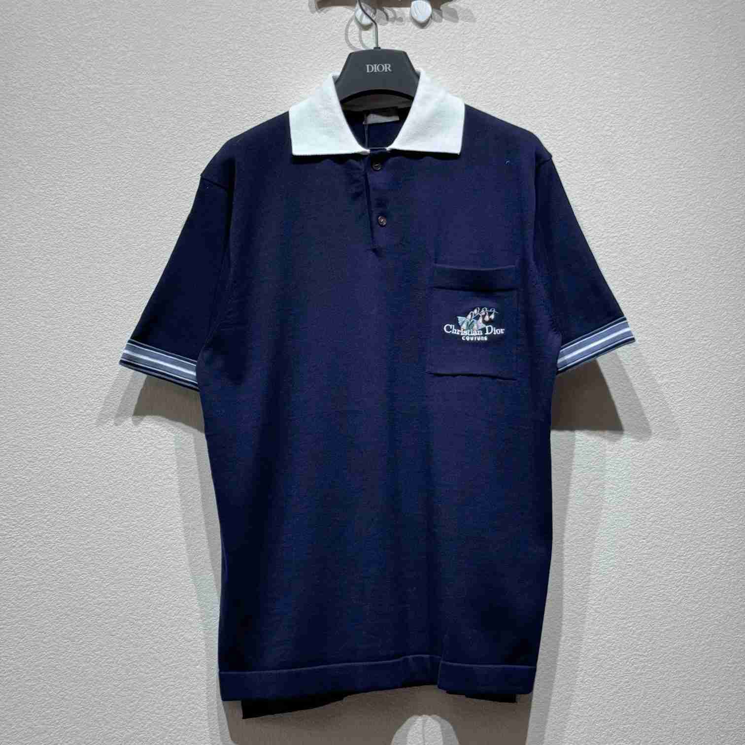 Christian Dior Couture Lily of the Valley Polo Shirt - DopestKickz