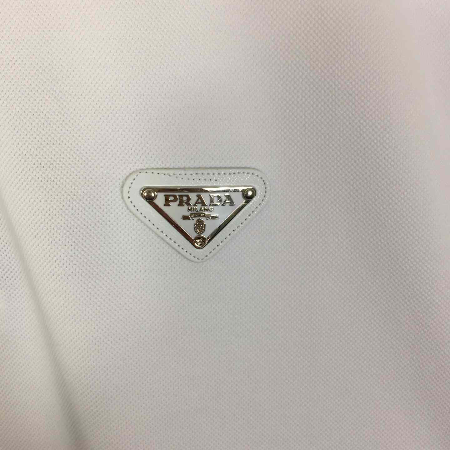 Prada Short-sleeved Piqué Polo Shirt - DopestKickz