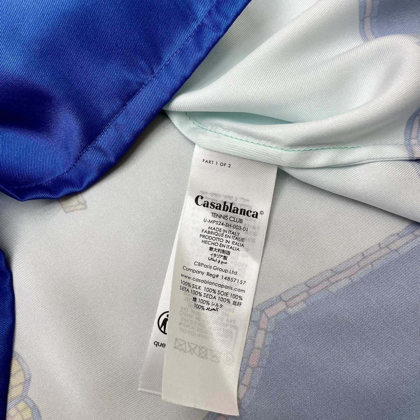 Casablanca Coquillage Coloré Silk Shirt    CA3457 - DopestKickz