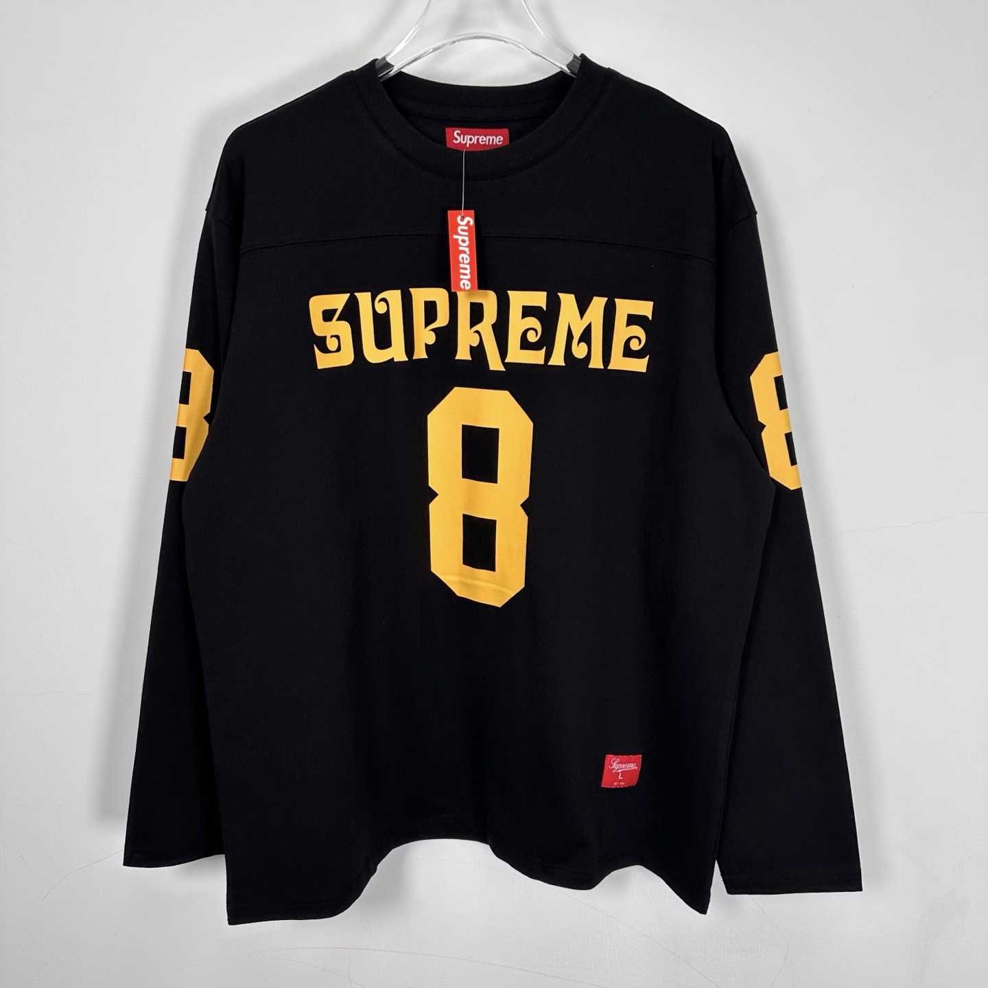 Supreme Affiliated L/S Football Top Black - DopestKickz