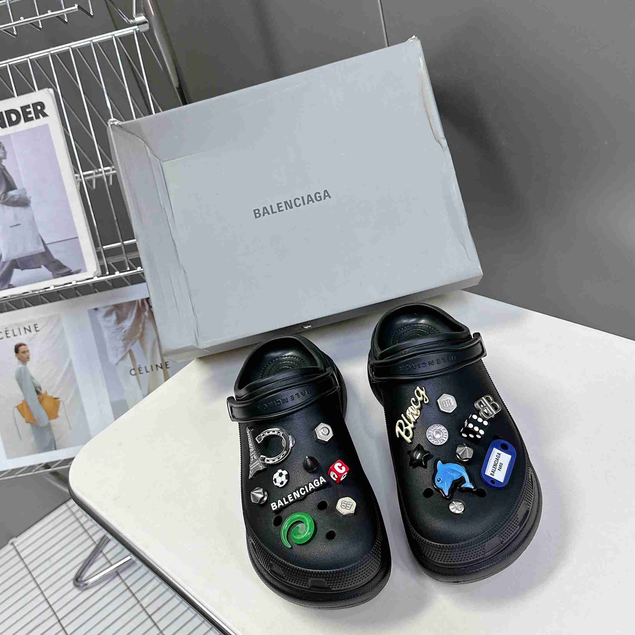Balenciaga Crocs™ Mule In Black - DopestKickz