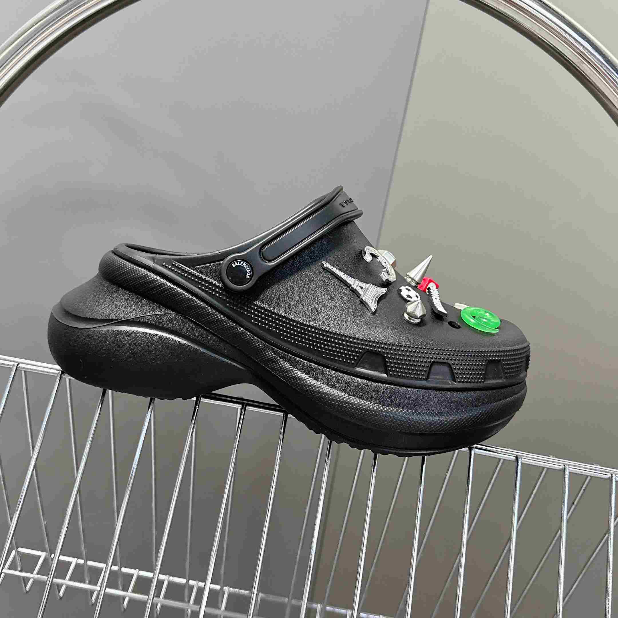 Balenciaga Crocs™ Mule In Black - DopestKickz
