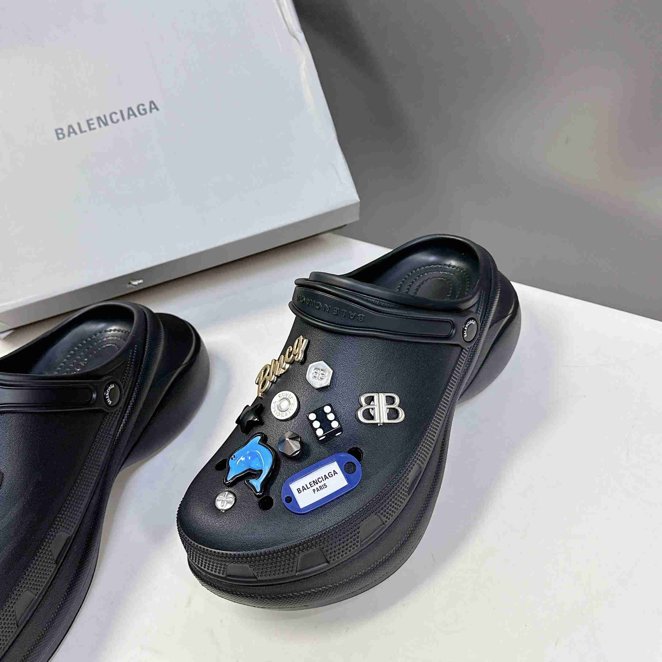 Balenciaga Crocs™ Mule In Black - DopestKickz