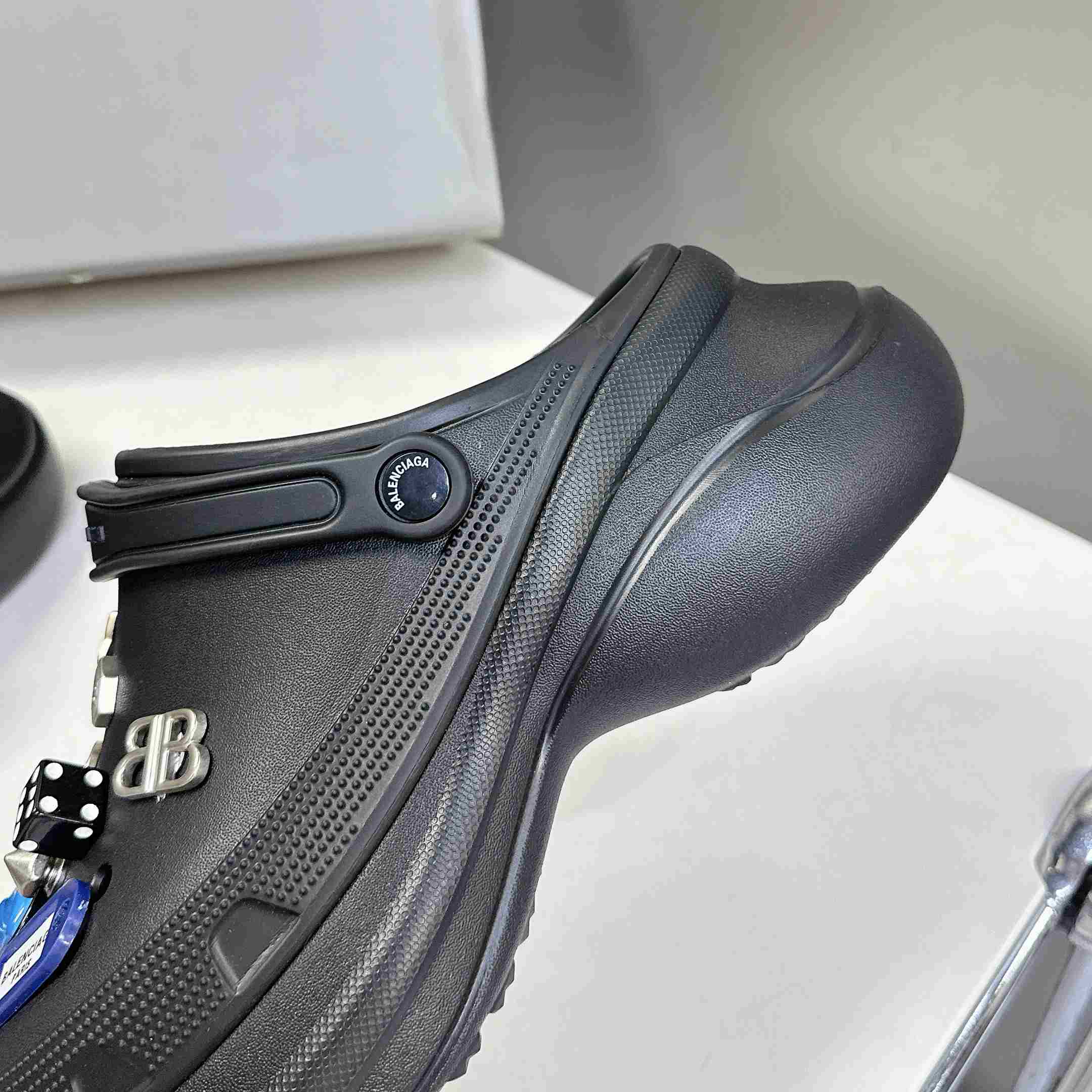 Balenciaga Crocs™ Mule In Black - DopestKickz