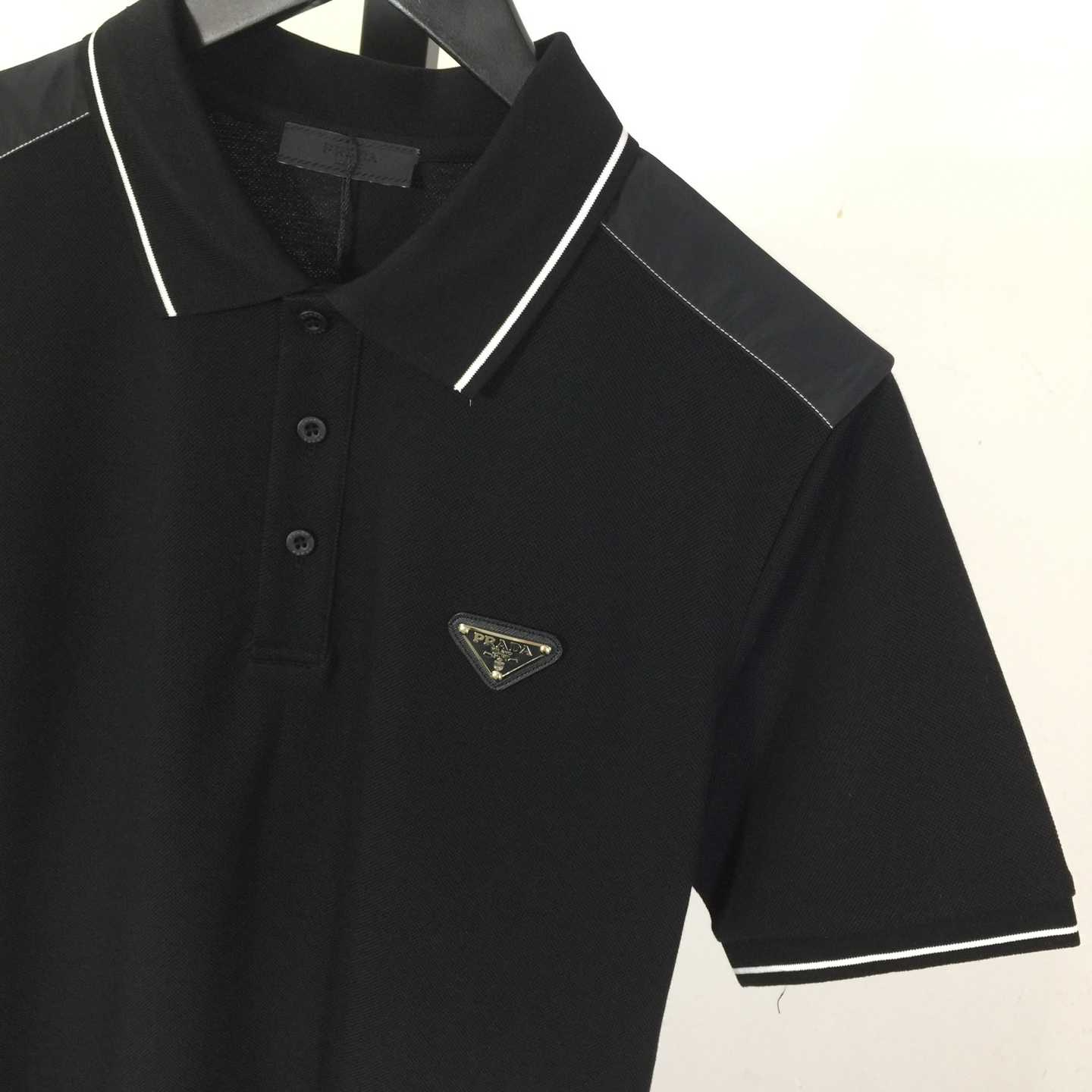 Prada Short-sleeved Piqué Polo Shirt - DopestKickz