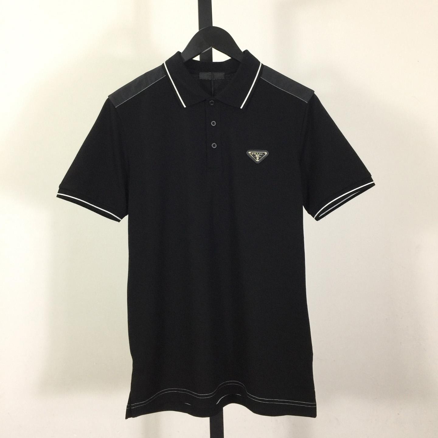 Prada Short-sleeved Piqué Polo Shirt - DopestKickz