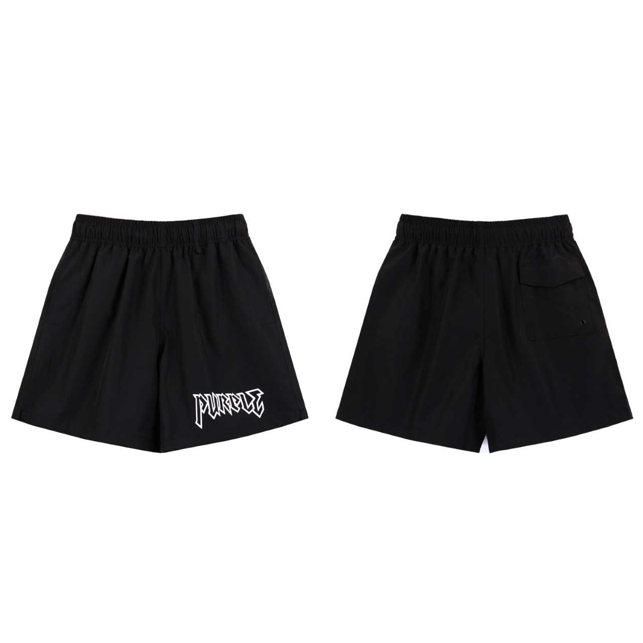 Purple-Brand Graphic Sweat Shorts - DopestKickz