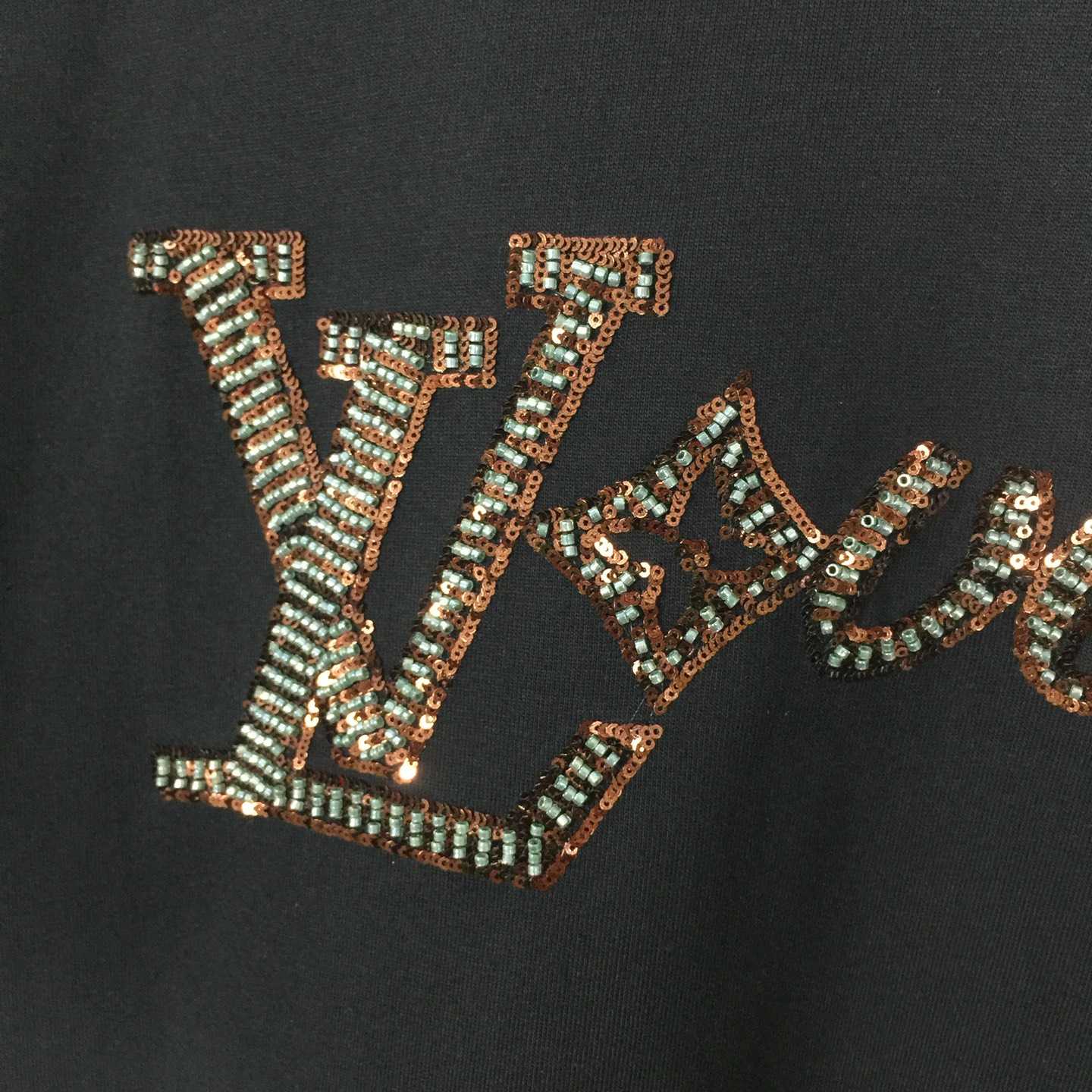 Louis Vuitton LV Vers Embellished Short-Sleeved T-Shirt   - DopestKickz